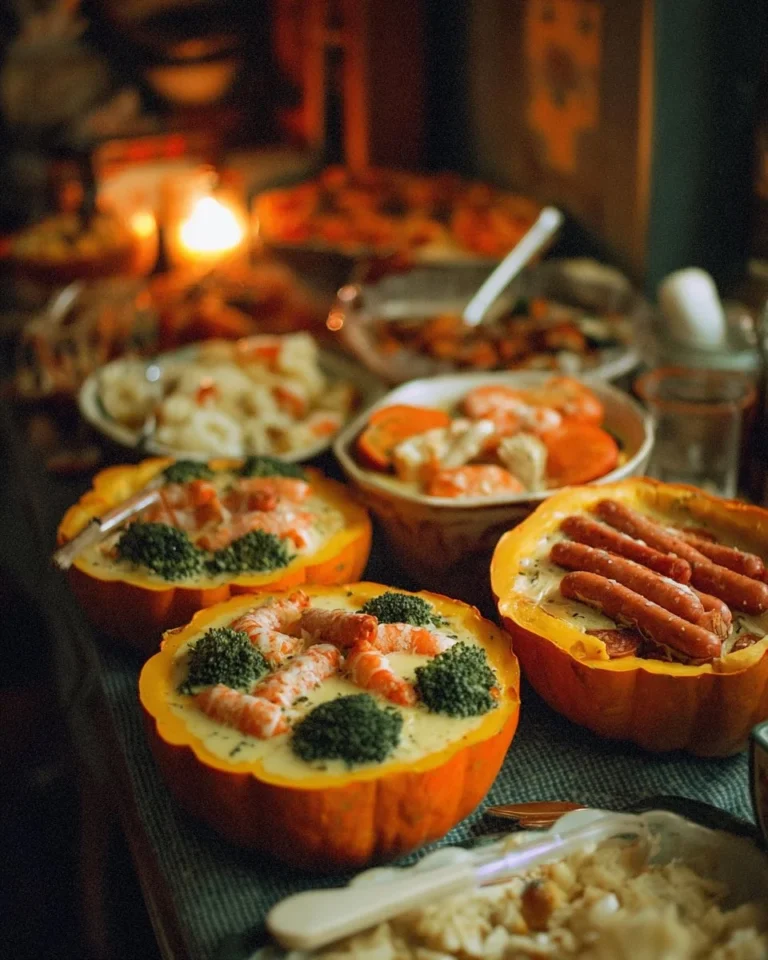 A spread of creative Halloween party food ideas for a fun feast
