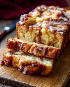 Amish apple fritter bread with a soft texture and spiced flavor