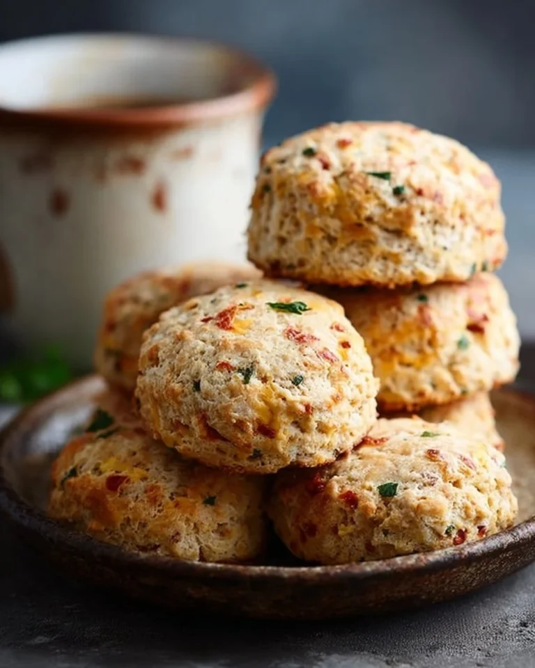 Healthy breakfast protein biscuits for a nutritious morning meal.
