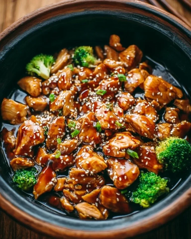 Delicious crockpot teriyaki chicken served with vegetables and rice