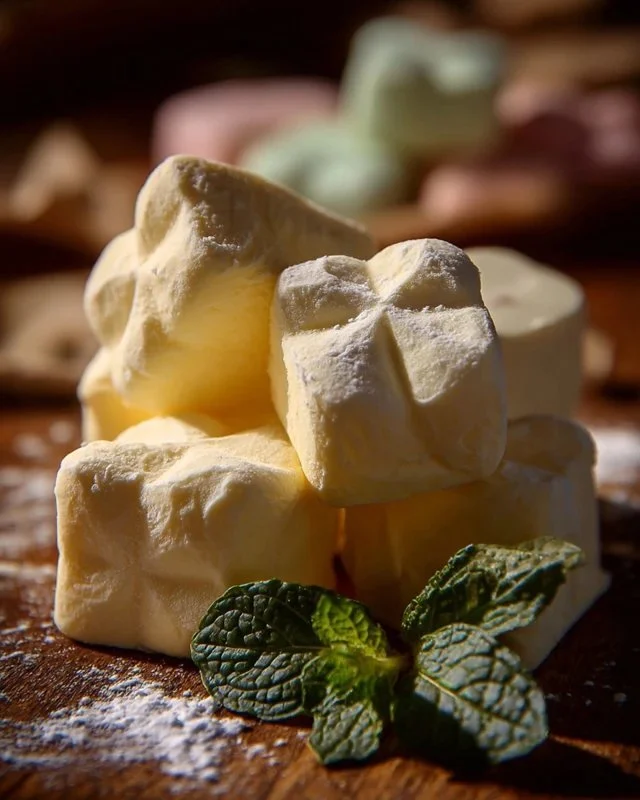 Plate of homemade butter mints ready to be enjoyed