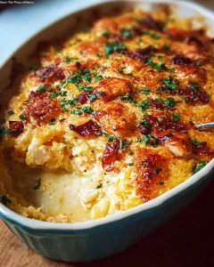 Delicious Neiman Marcus Chicken Casserole with golden crust and creamy filling