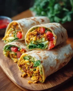 Delicious 10-minute vegan burrito wraps filled with fresh vegetables and beans.