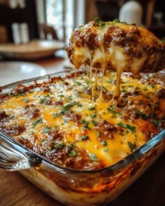 Delicious cattle drive casserole served in a rustic dish