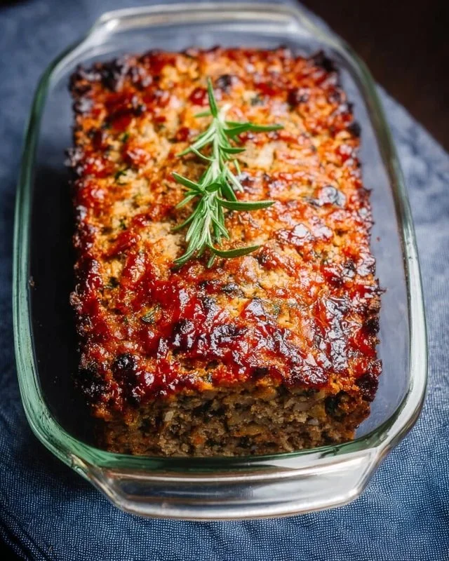 Delicious vegetarian meatloaf served with vegetables on a plate