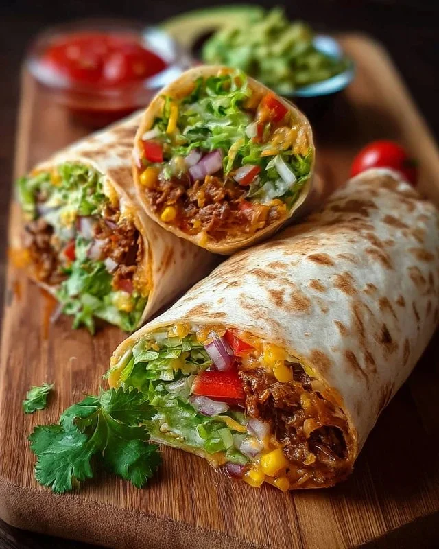 10-minute vegan burrito wraps filled with fresh ingredients