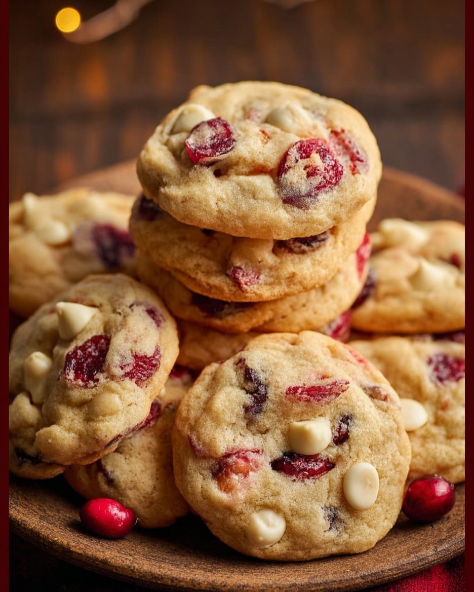 White Chocolate Cranberry Cookies