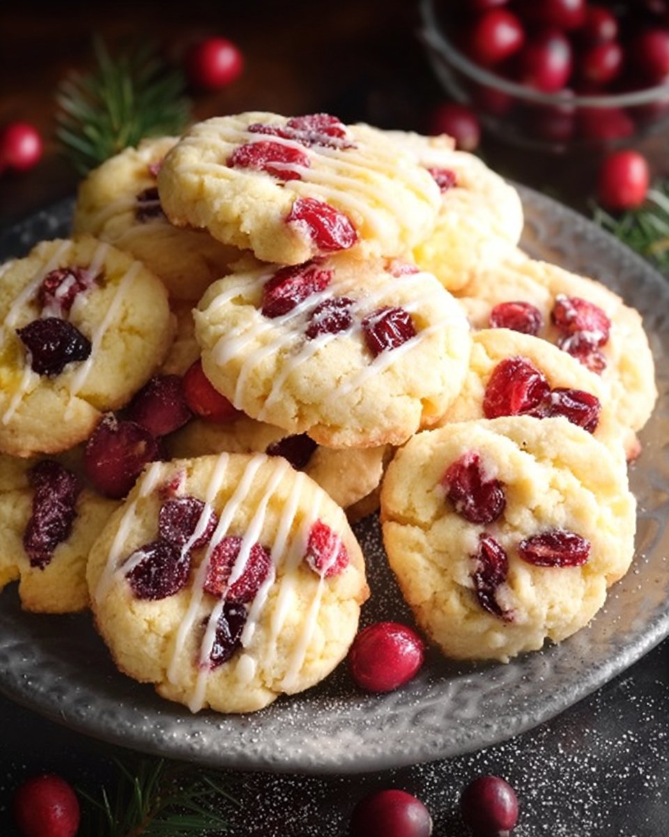 Lemon Cranberry Cookies