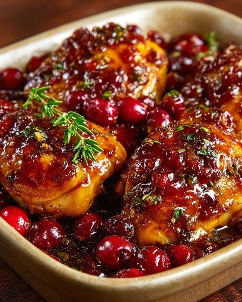 Cranberry Orange Glazed Chicken