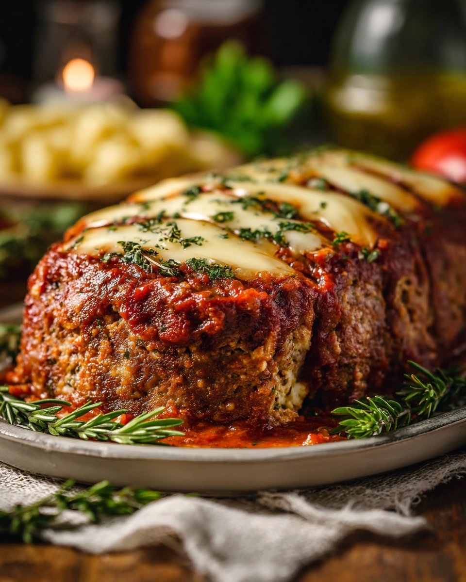 Stuffed Italian Meatloaf