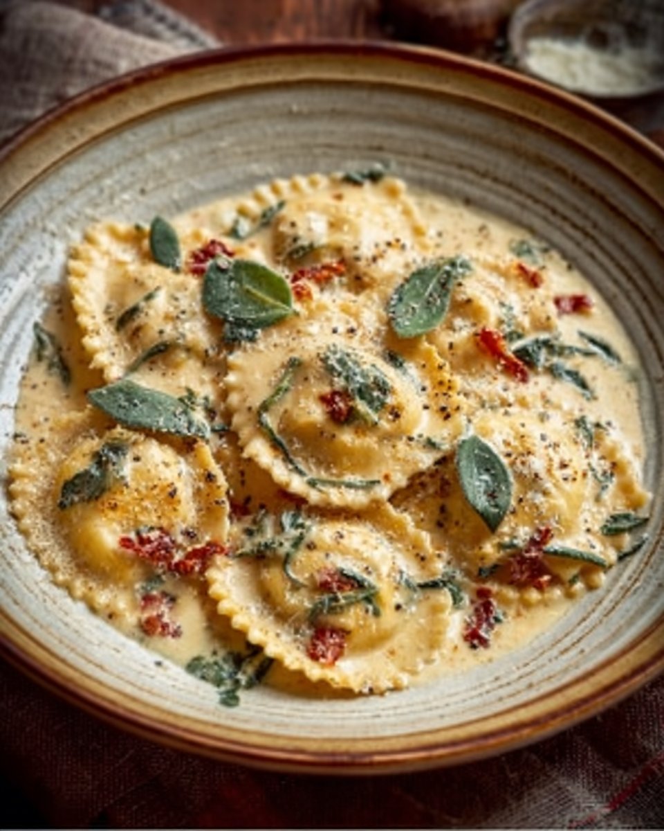 Creamy Tuscan Ravioli