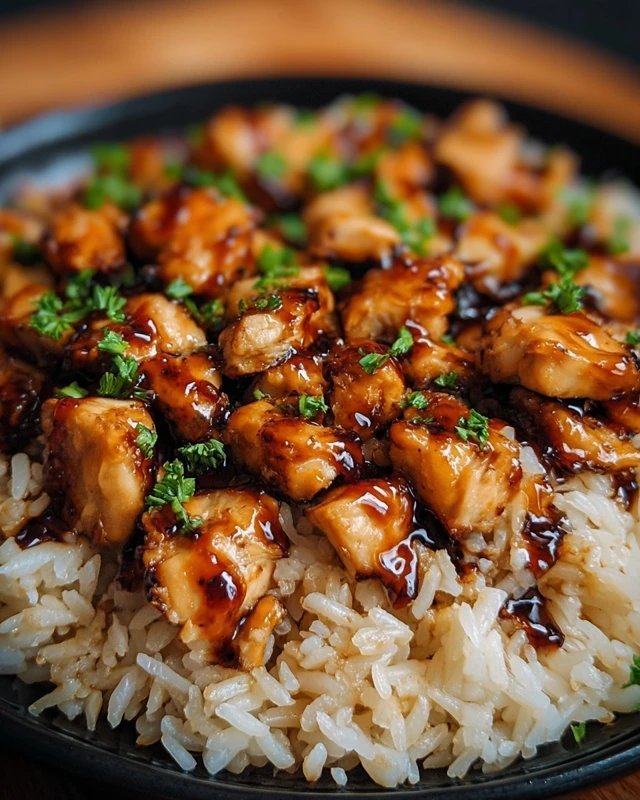 Honey BBQ Chicken Rice