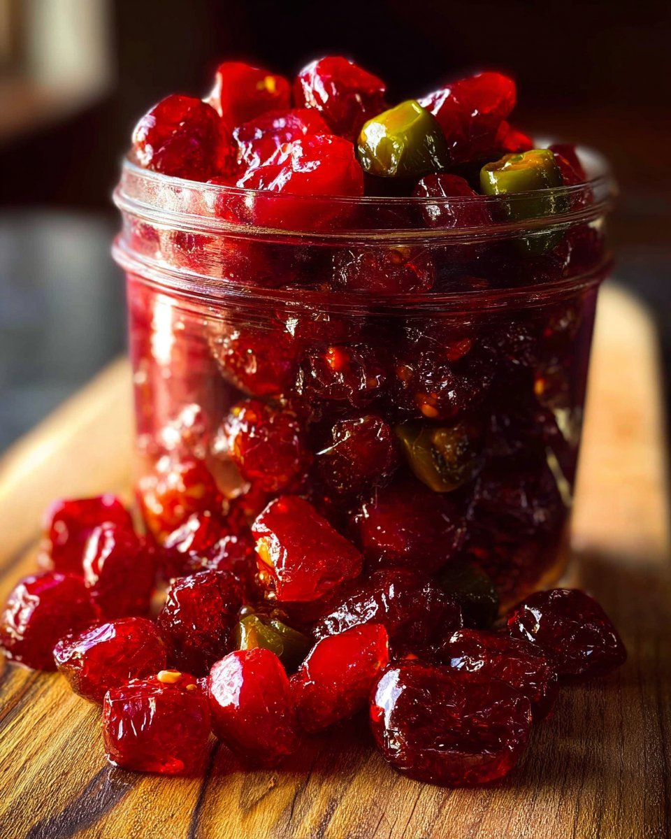 Sweet & Spicy Cranberry Jalapeño Cowboy Candy: 1 Amazing Treat