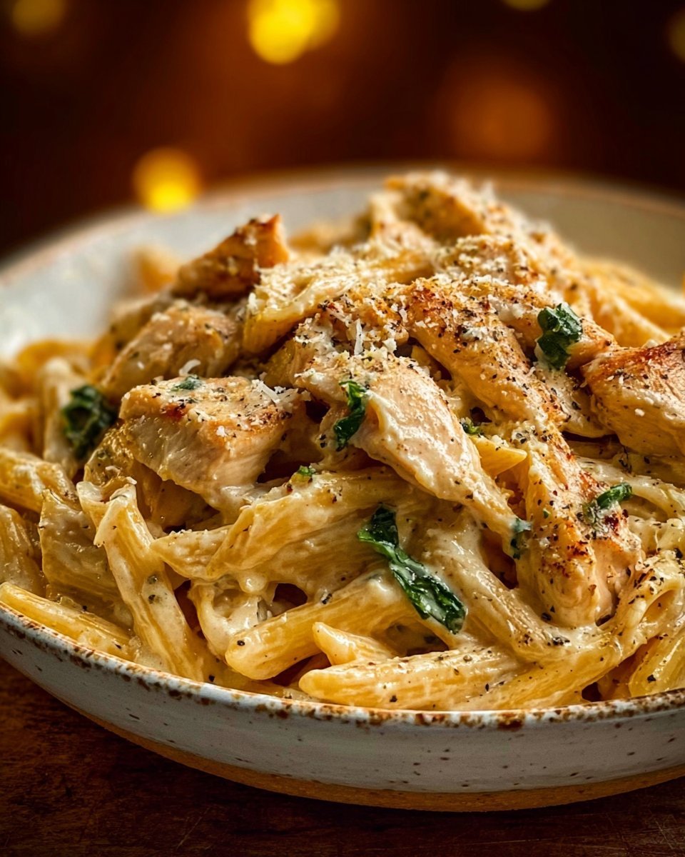 Creamy Garlic Parmesan Chicken Pasta