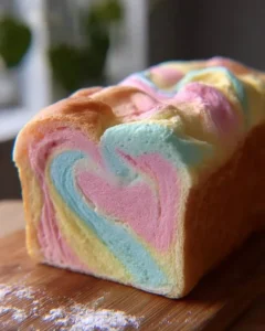 Colorful Cloud Bread Recipe Pastel Swirl Loaf for a fluffy, low-carb treat.