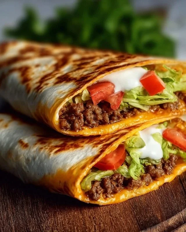 Delicious homemade Keto Crunchwraps for a healthy, low-carb meal