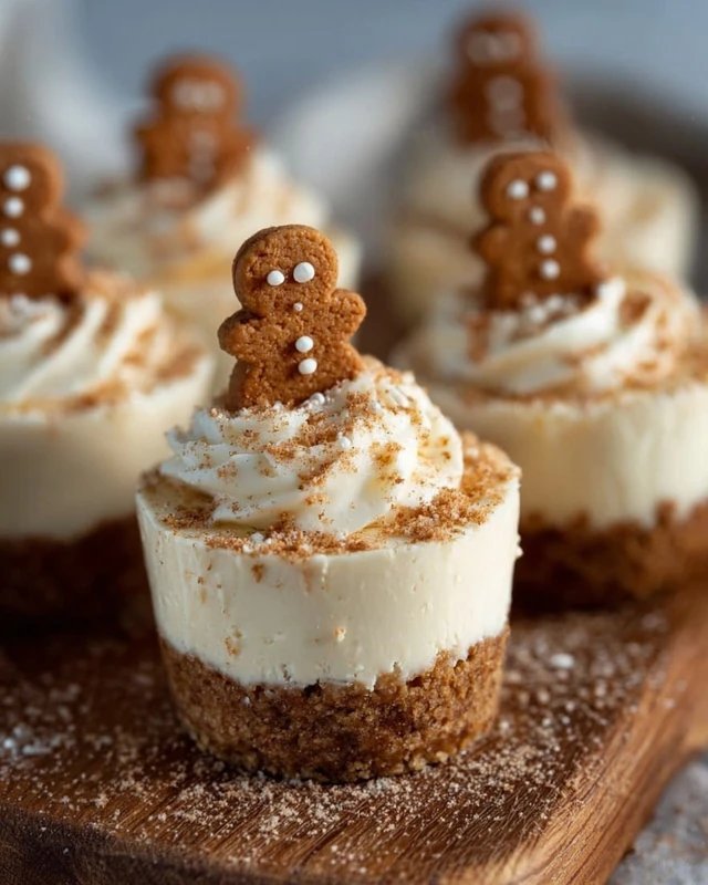 No-Bake Gingerbread Cheesecake Cups