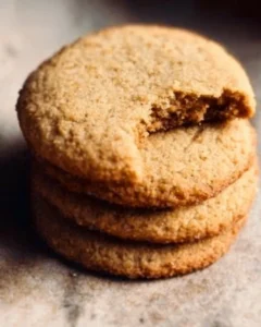 Easy three ingredient brown sugar cookies on a baking tray
