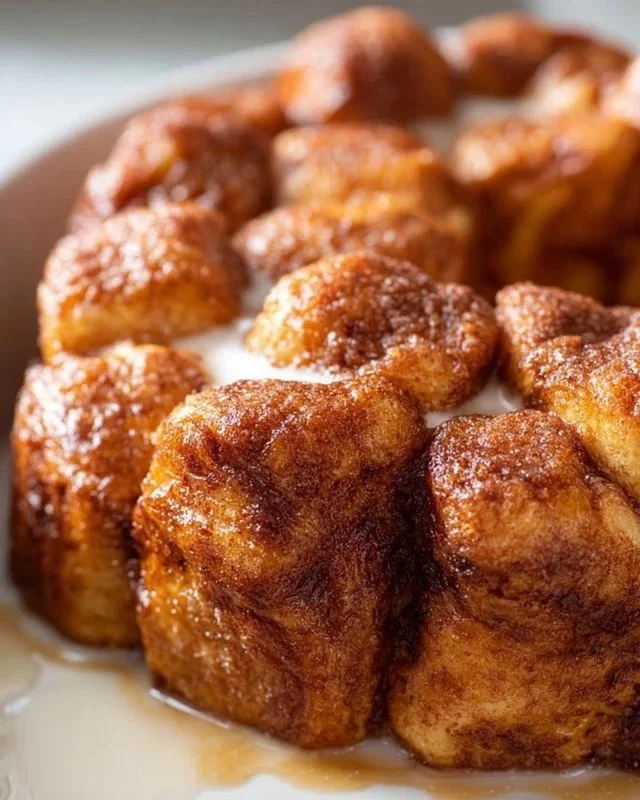 Delicious easy monkey bread recipe with gooey cinnamon and sugar coating