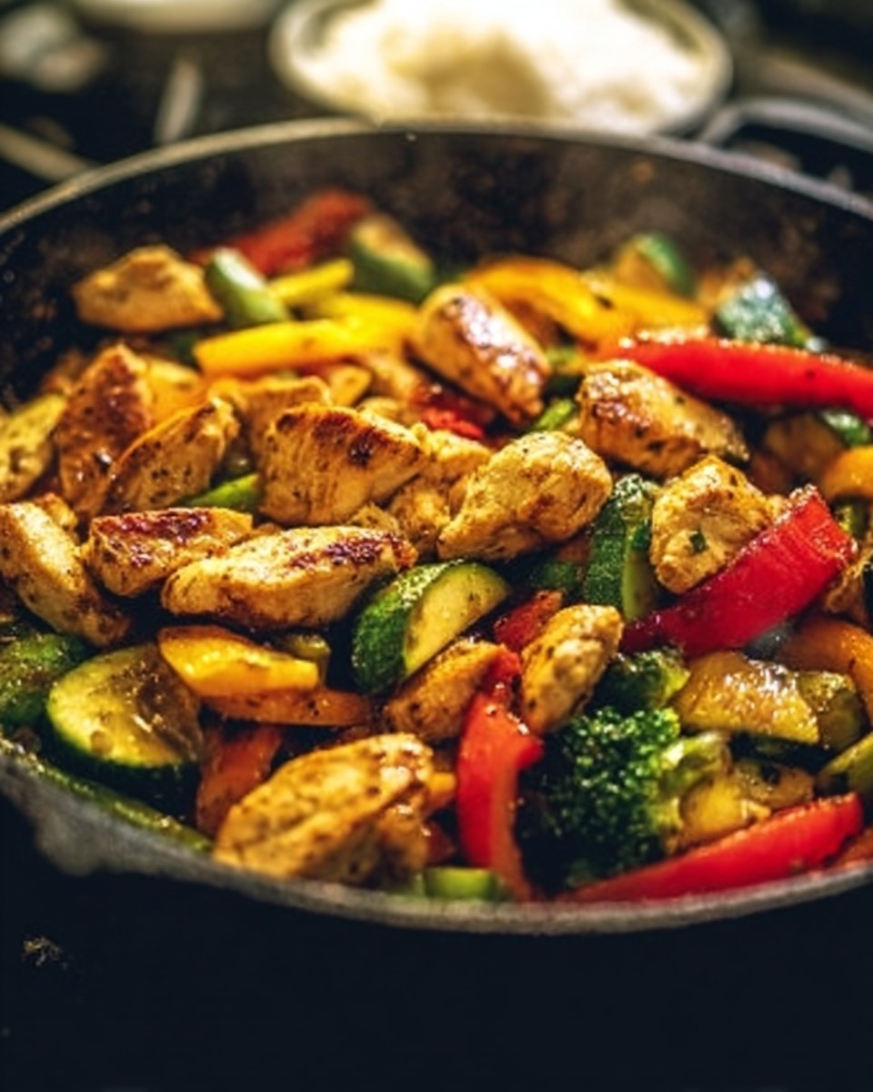 Healthy Chicken and Vegetables Skillet