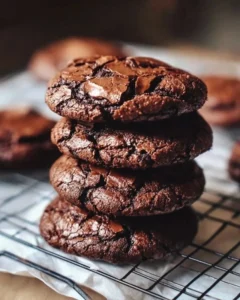 Delicious fudgy brownie cookies with a perfect chewy texture.