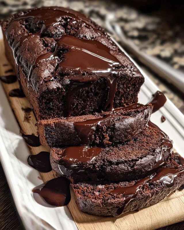 Hot Fudge Brownie Bread