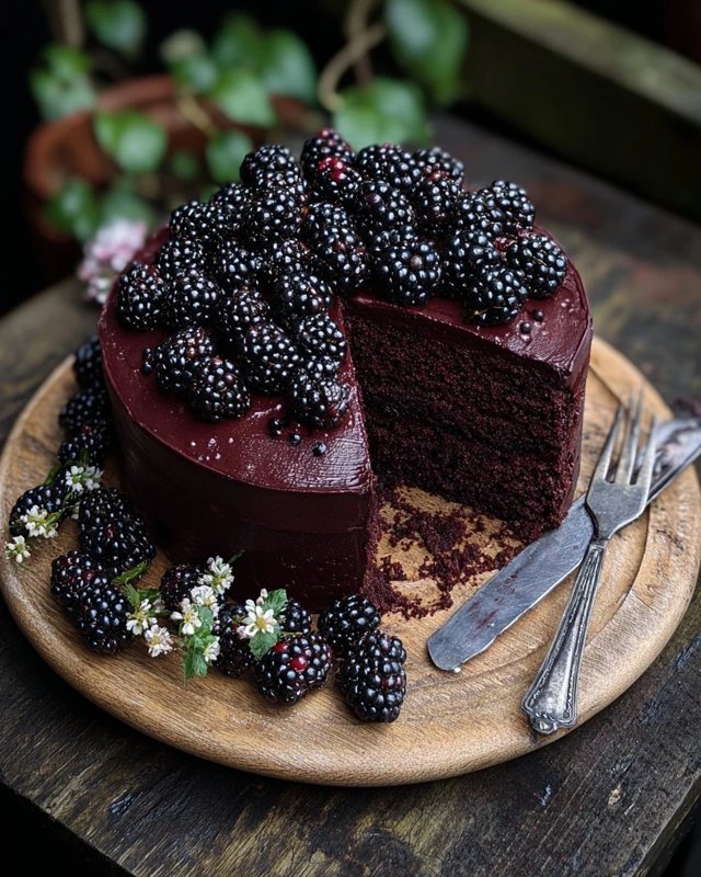 Blackberry Velvet Gothic Cake: A Dark, Lush Dessert Dream