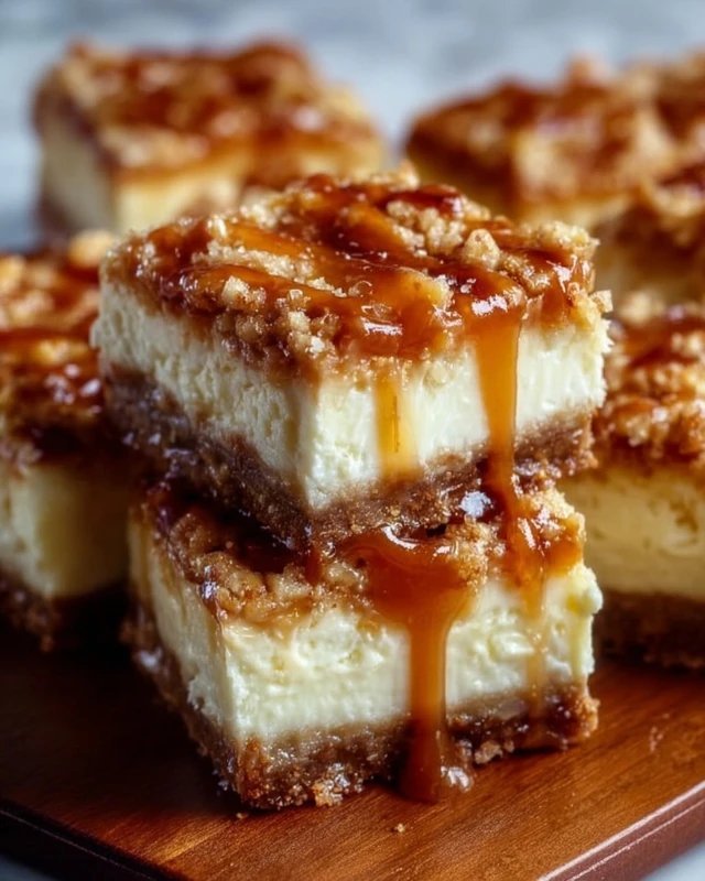 Caramel Apple Cheesecake Bars