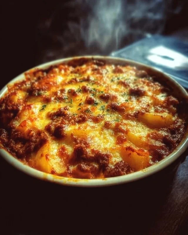 A delicious Hobo Casserole dish served in a rustic bowl