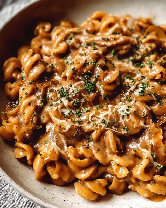 Easy French Onion Pasta