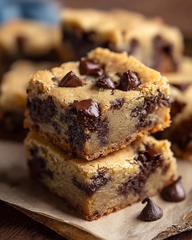 Melt-in-Your-Mouth Chocolate Chip Cookie Bars
