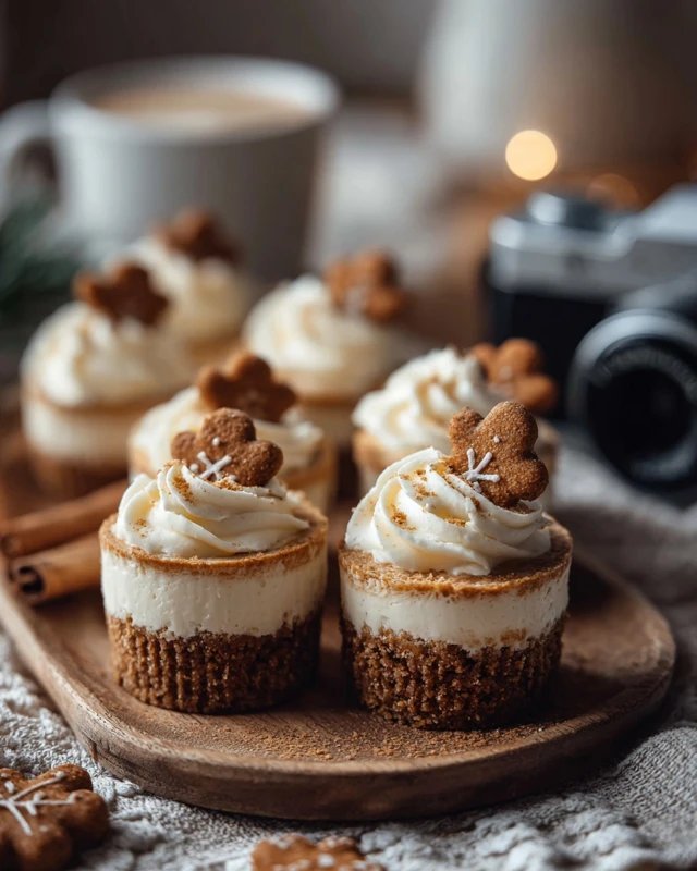 No-Bake Gingerbread Cheesecake Cups