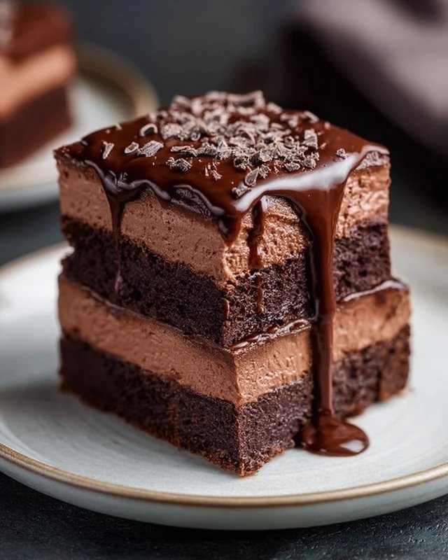 Chocolate Mousse Brownies