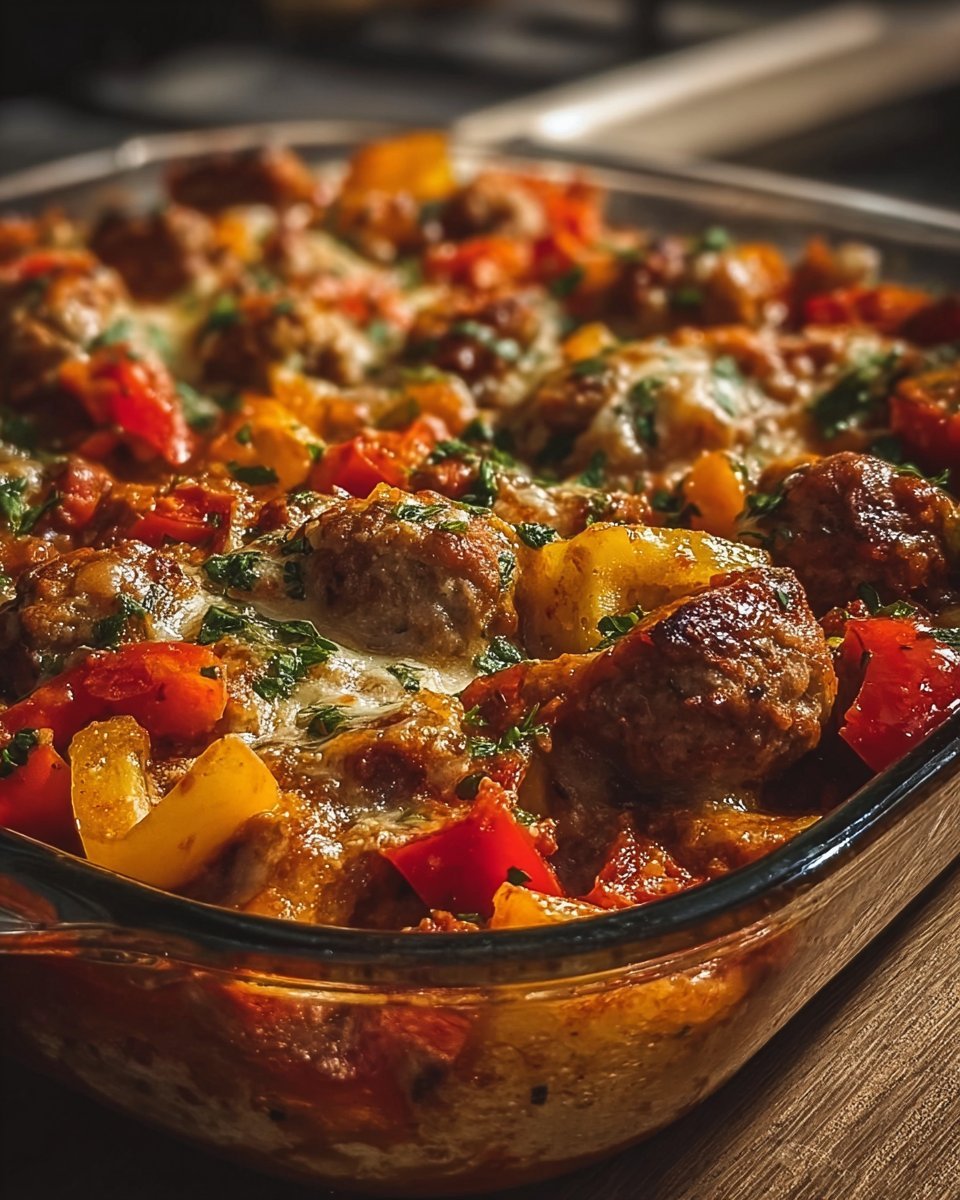 Italian Sausage & Pepper Casserole
