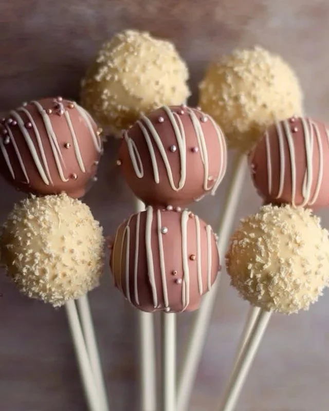 Starbucks copycat birthday cake pops, colorful and festive dessert idea