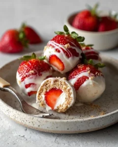 Strawberry High Protein Yogurt Bites for a healthy snack option