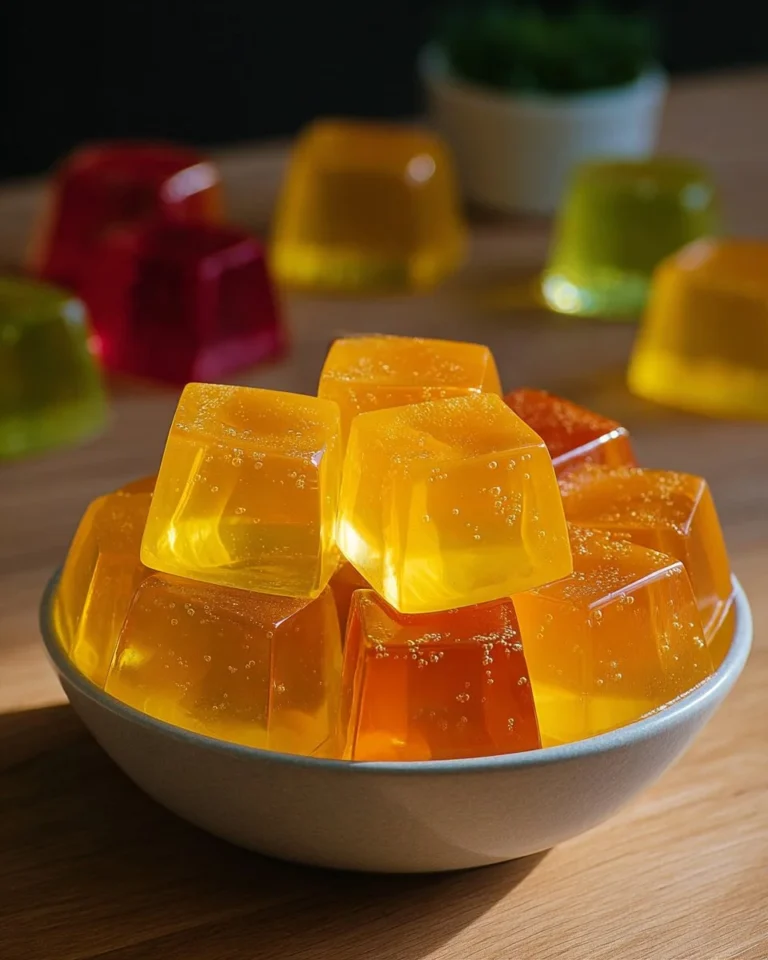 Viral gelatin trick recipe - a colorful dessert creation tutorial