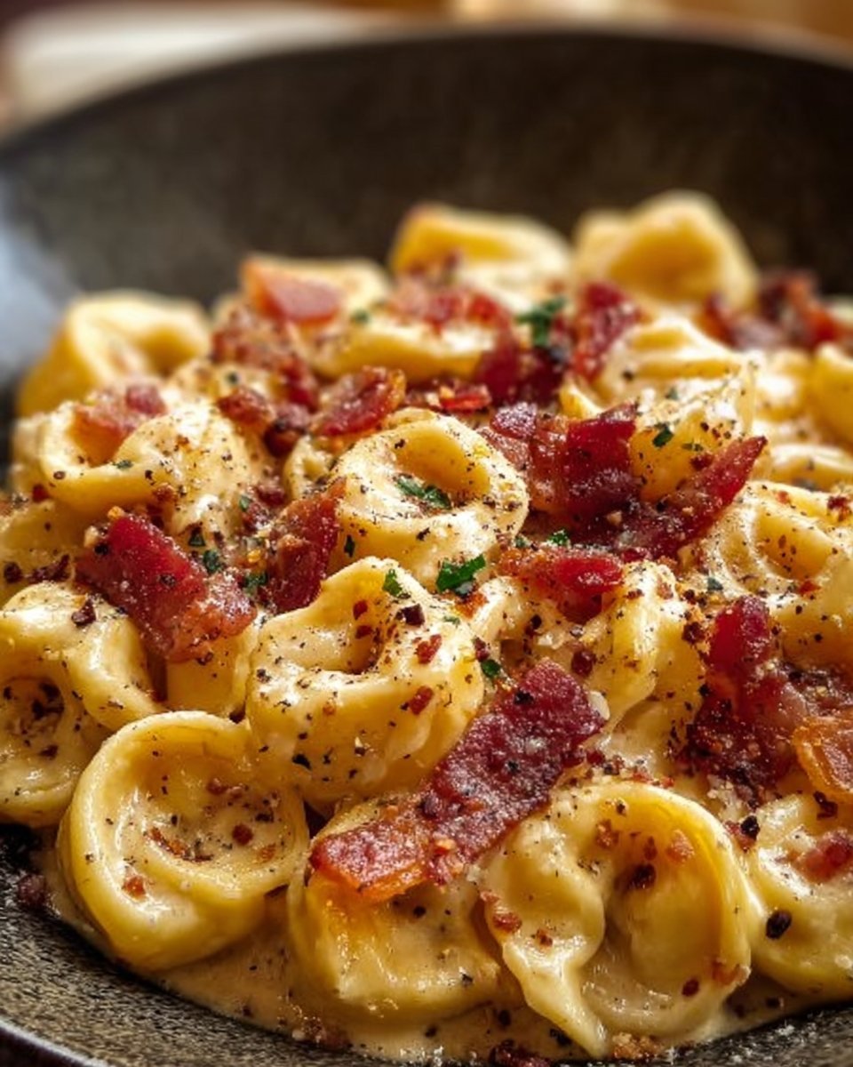 Creamy Tortellini Carbonara