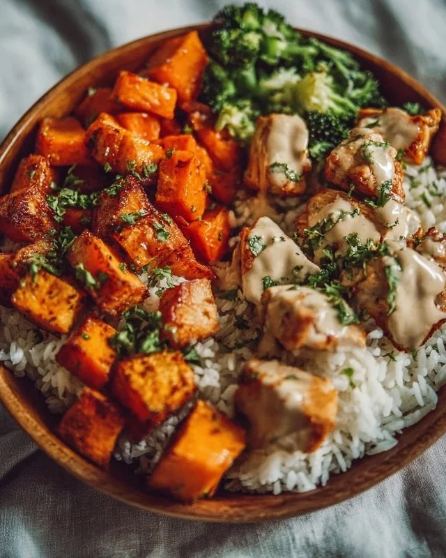 Chicken and Sweet Potato Bowls