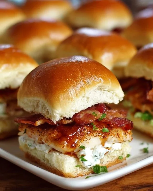 Chicken Bacon Ranch Sliders