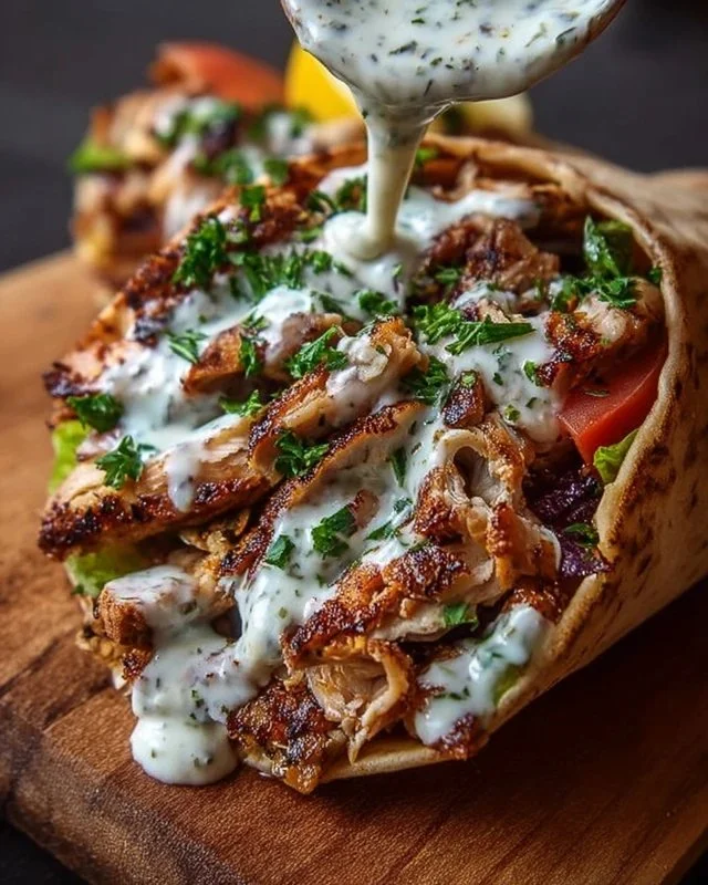 Chicken Shawarma with Garlic Sauce