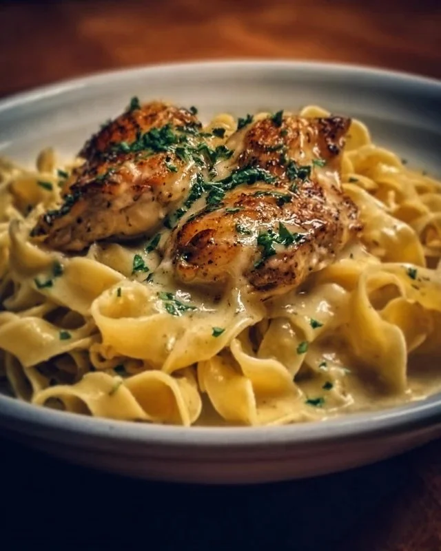 Chicken with Buttered Noodles
