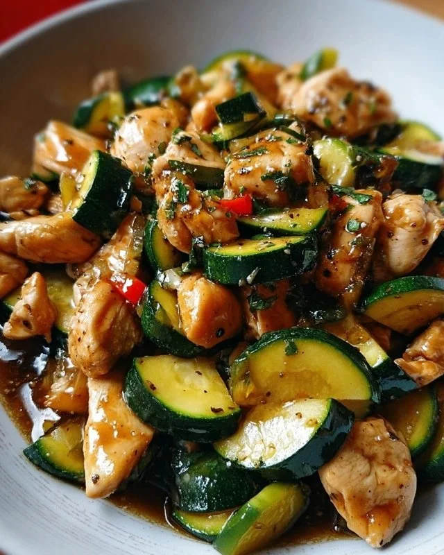 Chicken Zucchini Stir Fry