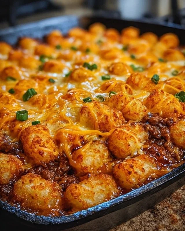 Chili Cheese Tater Tot Casserole: A Family Favorite Dish!