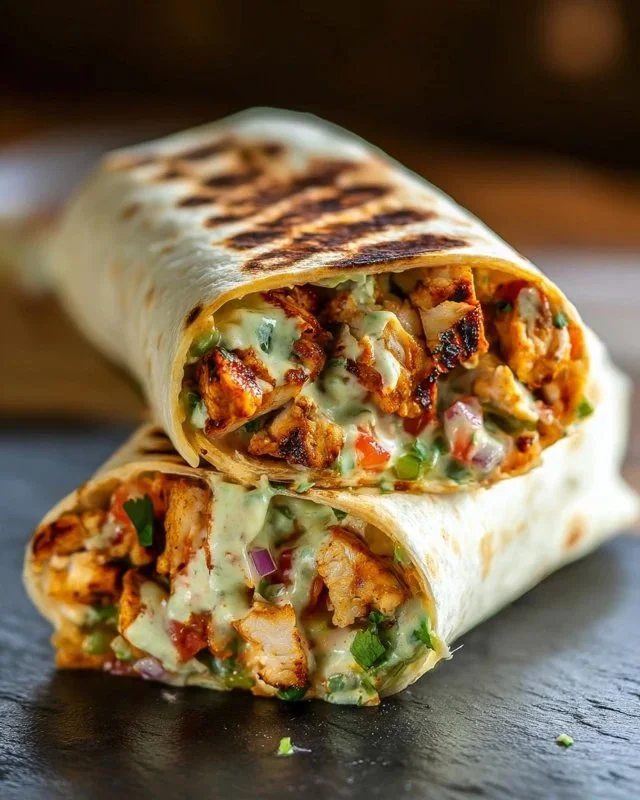 Chipotle Ranch Grilled Chicken Burrito