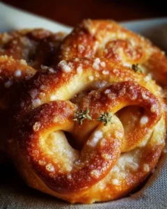 Delicious cinnamon sugar soft pretzels baked to perfection