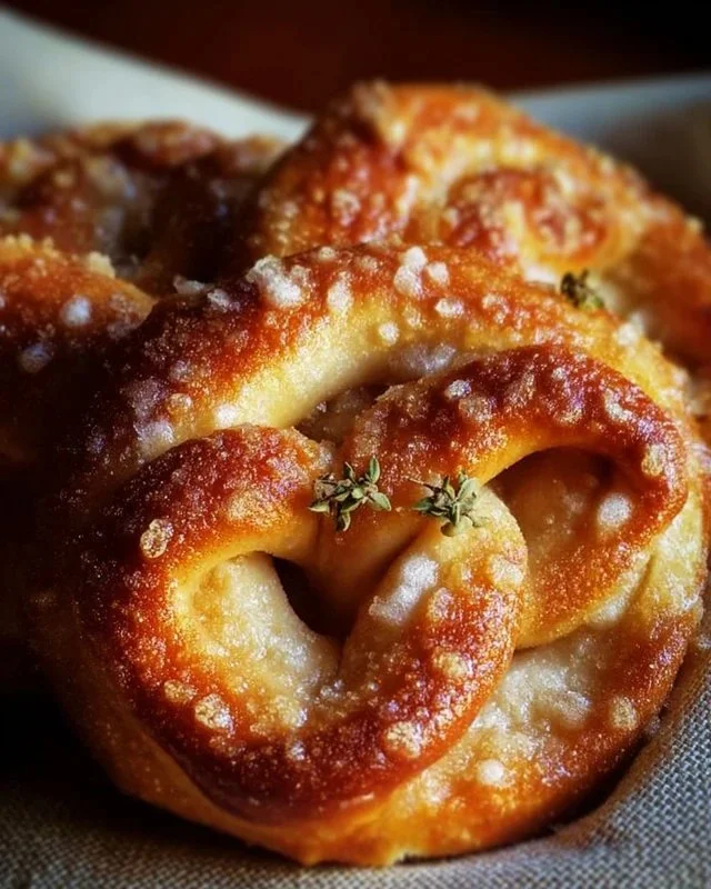 Delicious cinnamon sugar soft pretzels baked to perfection