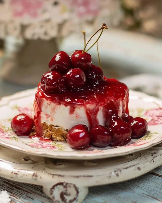 Delicious Classic Cherry Delight dessert featuring sweet cherries and creamy filling