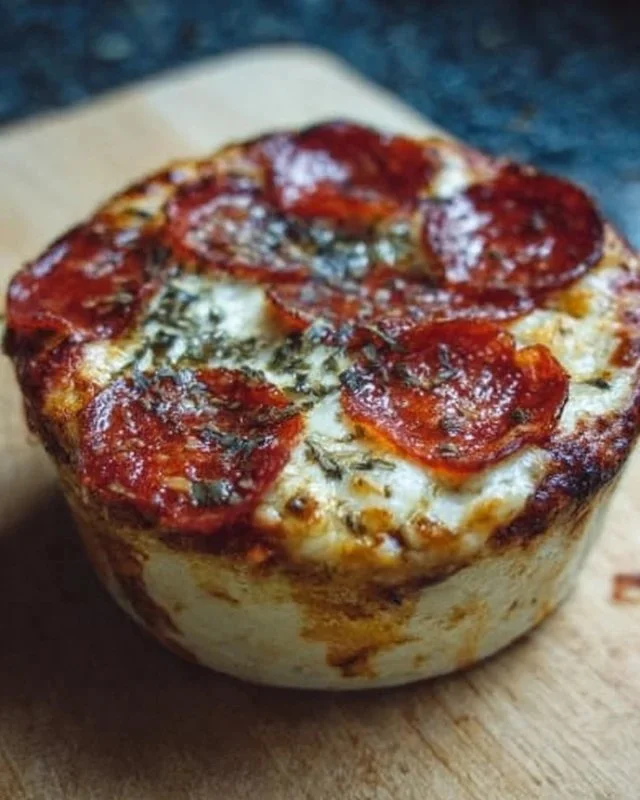 Delicious cottage cheese pizza bowl topped with fresh vegetables and herbs