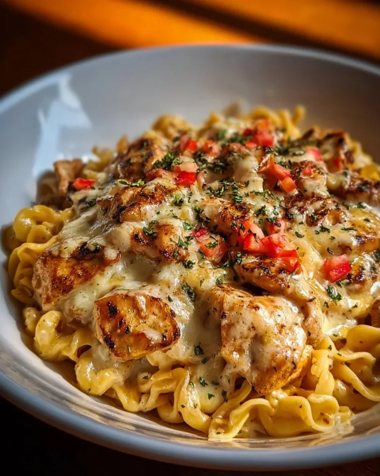 Bowls of Cowboy Butter Garlic Chicken Tortellini with Fire-Roasted Red Peppers